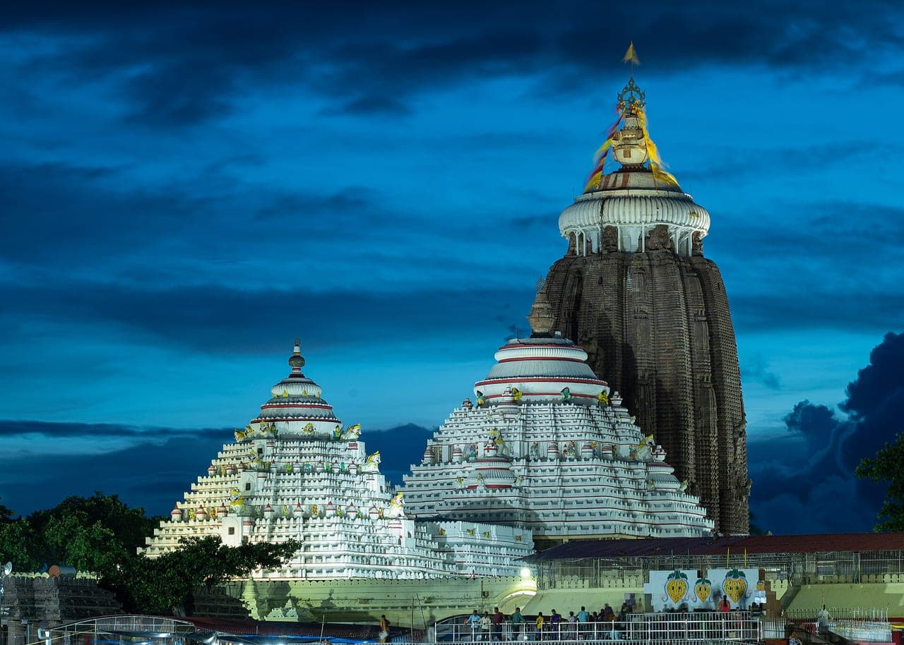 Jagannath Temple, Puri at dusk